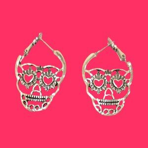 SILVER PLATED SKULLS~ UNIQUE!